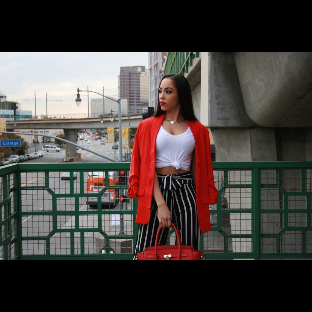 Red blazer